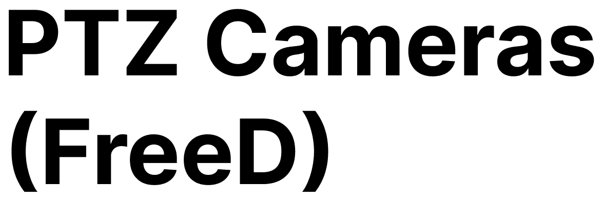 PTZ Cameras (FreeD)